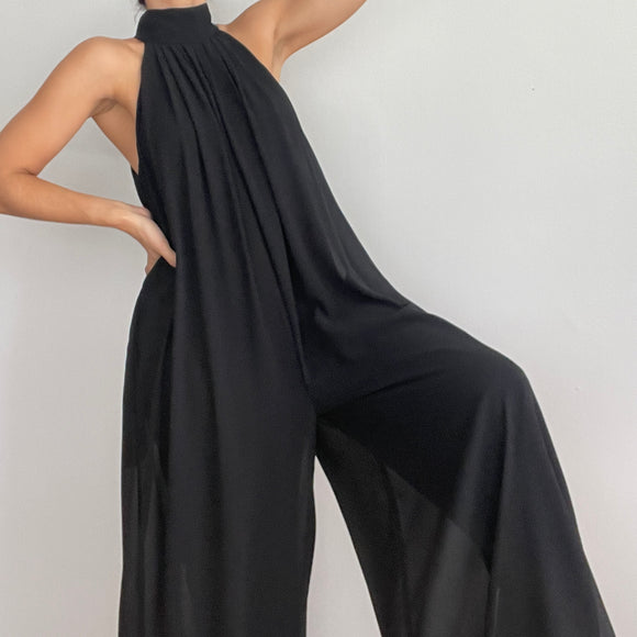 HIGH NECK JUMPSUIT