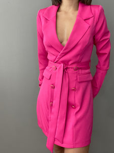 Magenta Blazer Dress