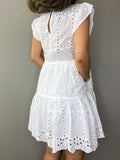 Eyelet Short Dress