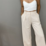 Ivory High Waisted Pants