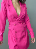 Magenta Blazer Dress