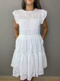 Eyelet Short Dress