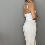 Ivory High Waisted Pants