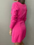 Magenta Blazer Dress