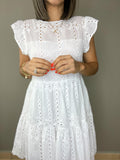 Eyelet Short Dress